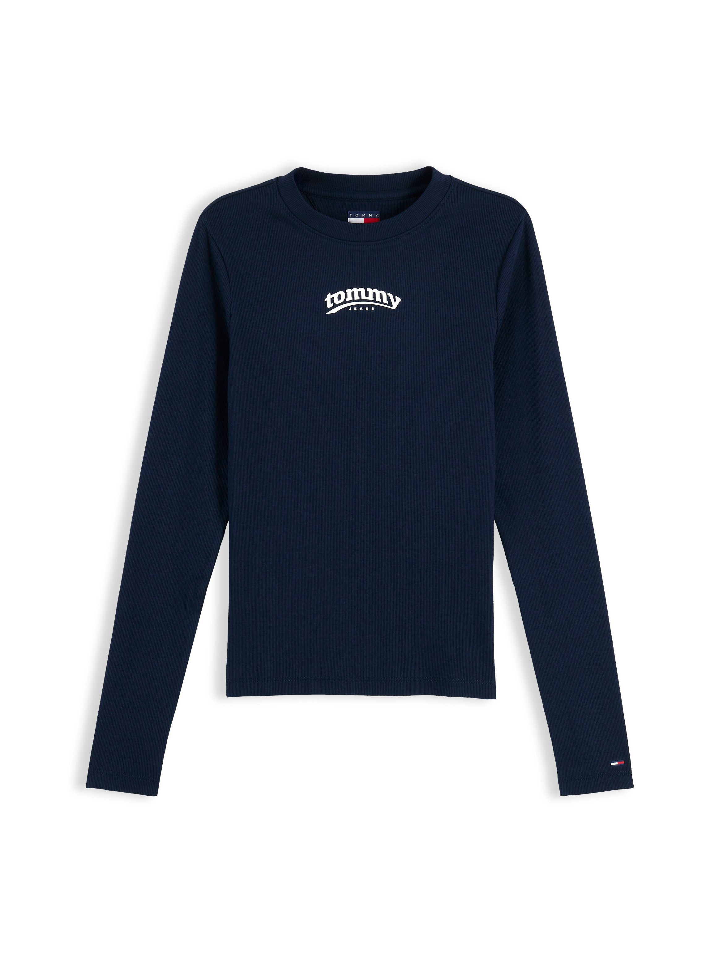 Tommy Jeans Langarmshirt TJW SLIM ESS LOGO 1 LS TEE Baumwollmischung, slim fit – Bild 5 von 5