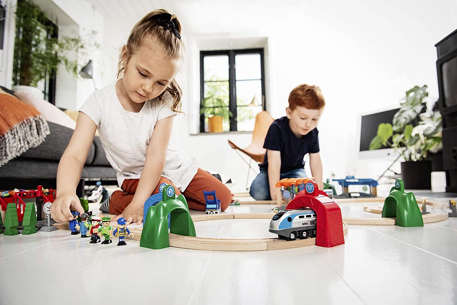 BRIO® Spielzeug-Auto BRIO Bahn 33935 - Smart Tech Action Tunnel