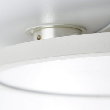 Lightbox LED Deckenleuchte, LED fest integriert, Warmweiß, 8 x 61 x 45 cm, schwenkbar, 3600 lm, dimmbar, 3000 K, weiß