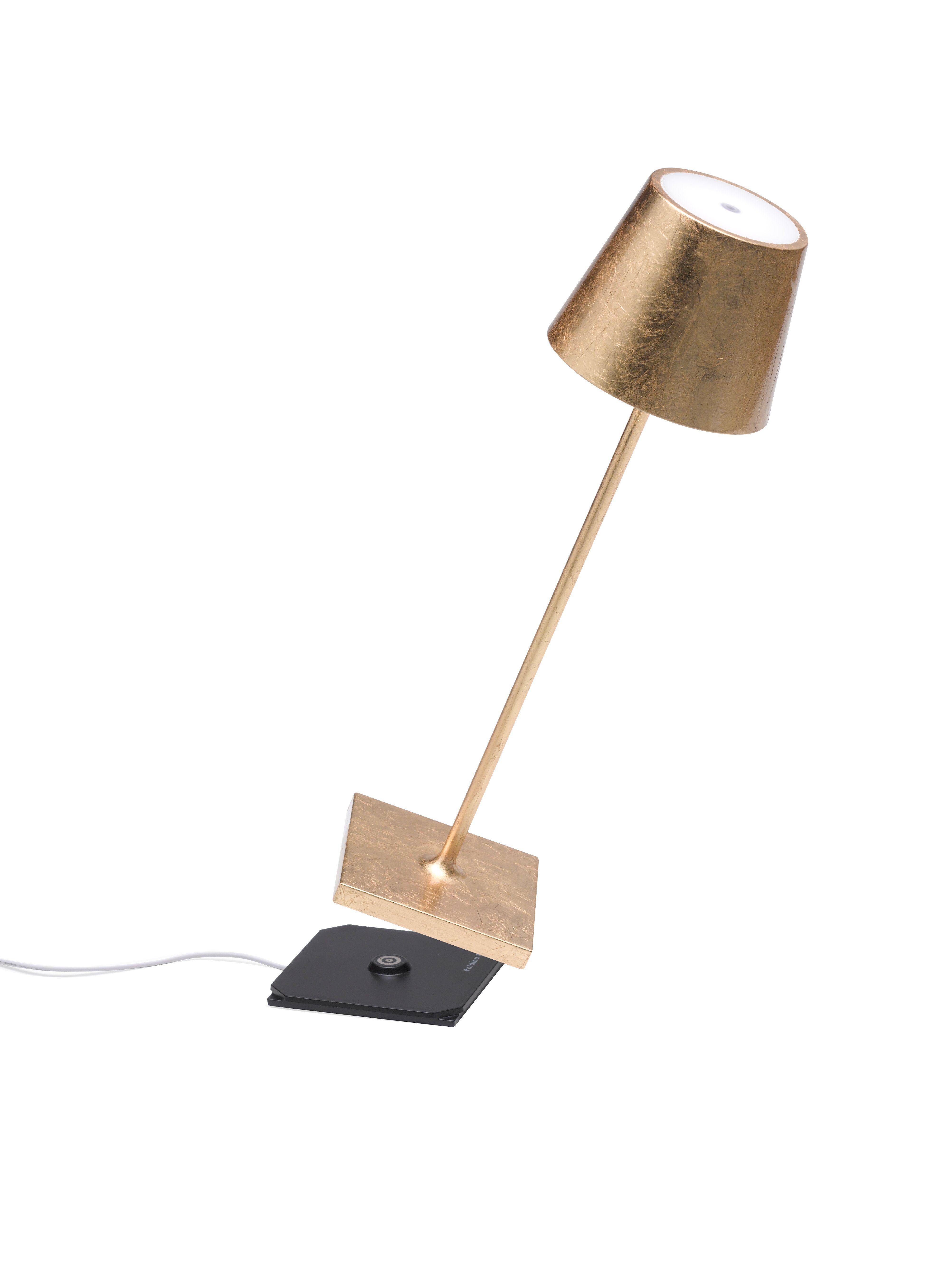 Zafferano LED Tischleuchte Poldina Pro - Kabellose, Dimmbare LED-Tischlampe aus Aluminium