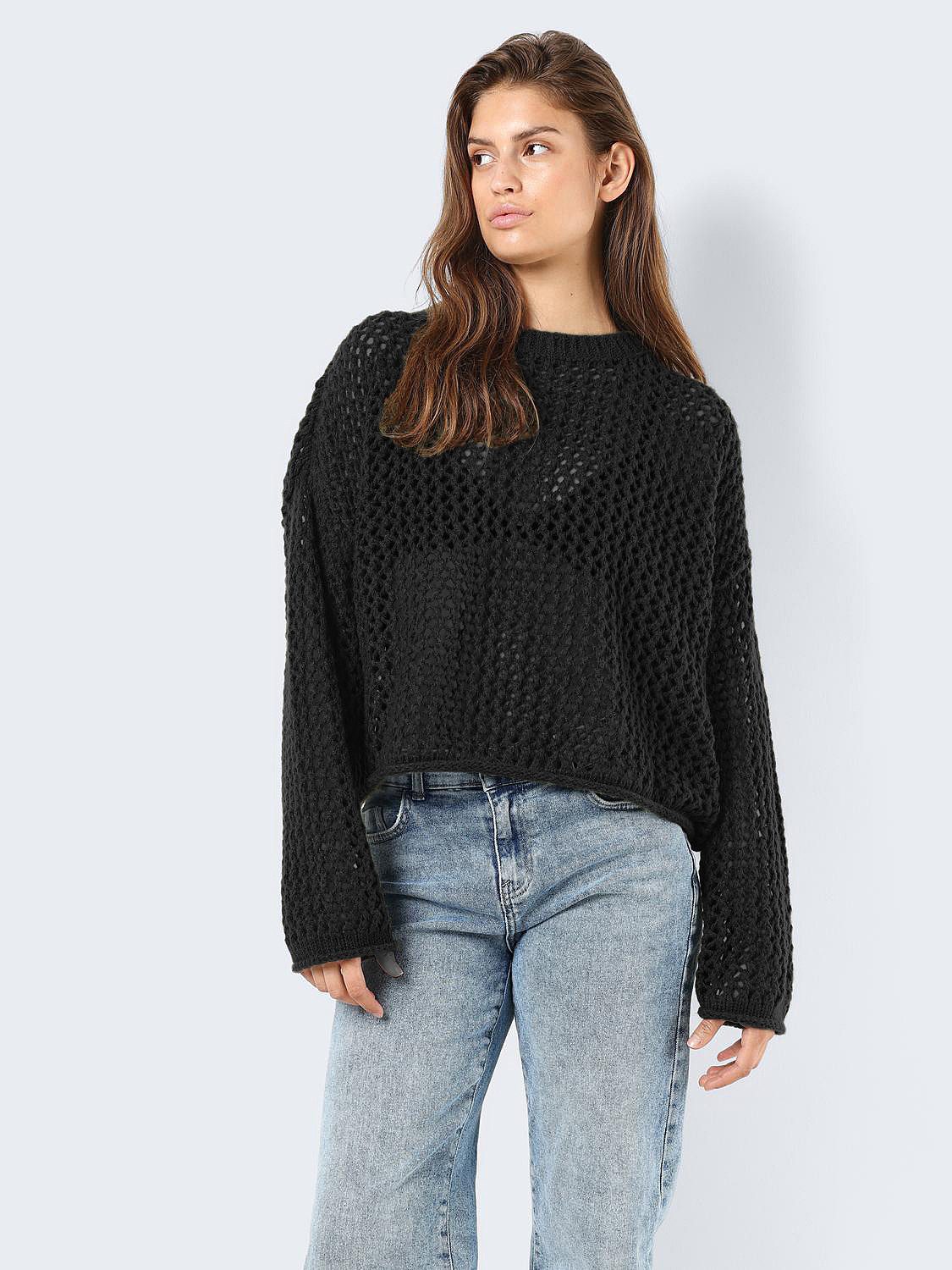 Strickpullover Strickpullover Lockerer Schnitt Langarm Rundhals