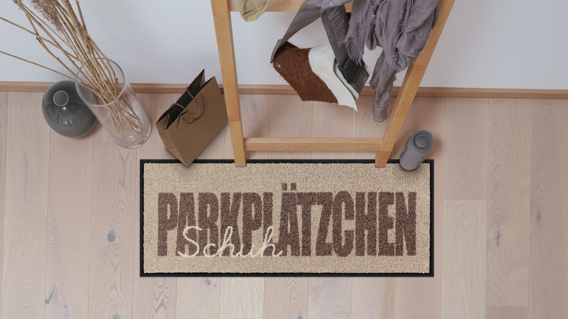 Salonloewe Läufer Fußabtreter klein 30x75 Schuhparkplätzchen, Läufer Mini, Höhe: 300 mm