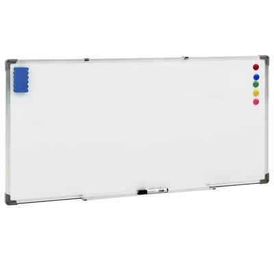 vidaXL Magnettafel Magnetisches Whiteboard Weiß 110x60 cm Stahl