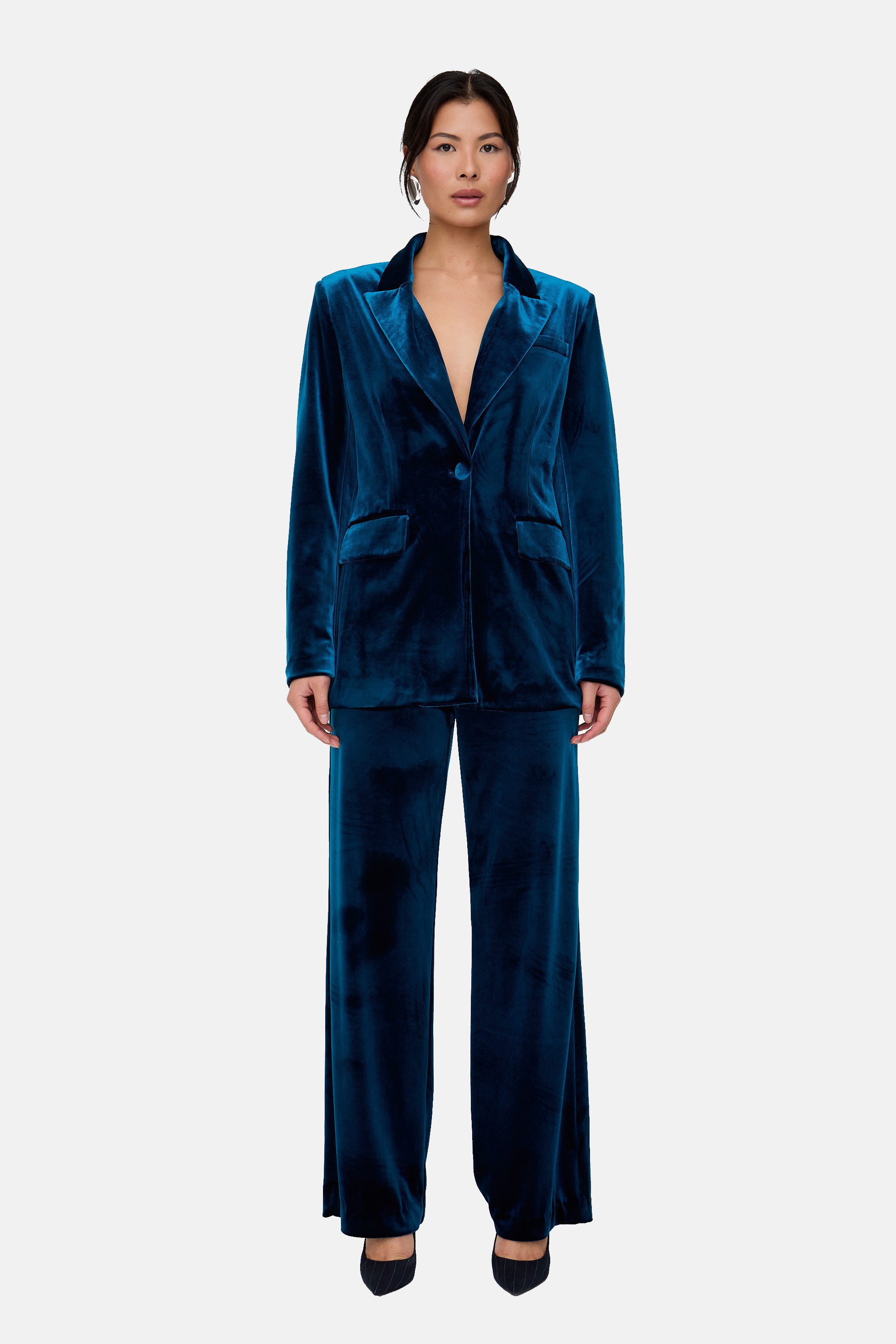 Lily and Lionel Jerseyhose Valerie Straight Leg Velvet Trouser Damen günstig online kaufen