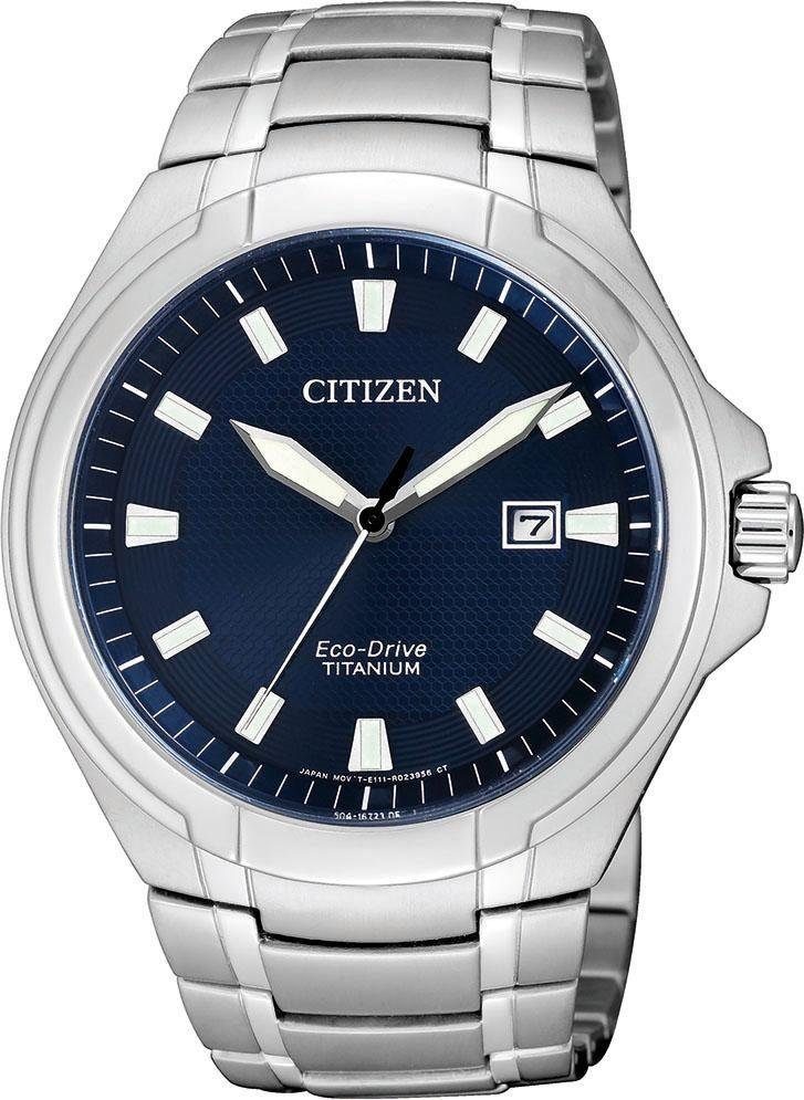 Citizen Titanuhr BM7430-89L, Armbanduhr, Herrenuhr, Solar, Titanarmband, Saphirglas