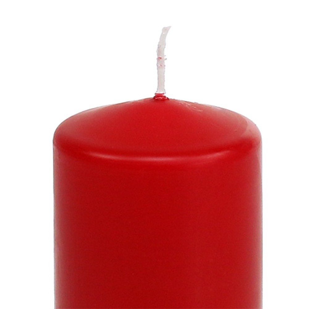 Wiedemann Kerzen Stumpenkerze Stumpenkerze Rot 150/60, 8er Set, Tischdeko, Adventskerzen, 8 Stück