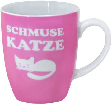 Retsch Arzberg Becher Schmusekatze & Lausbub, Porzellan, 4-teilig