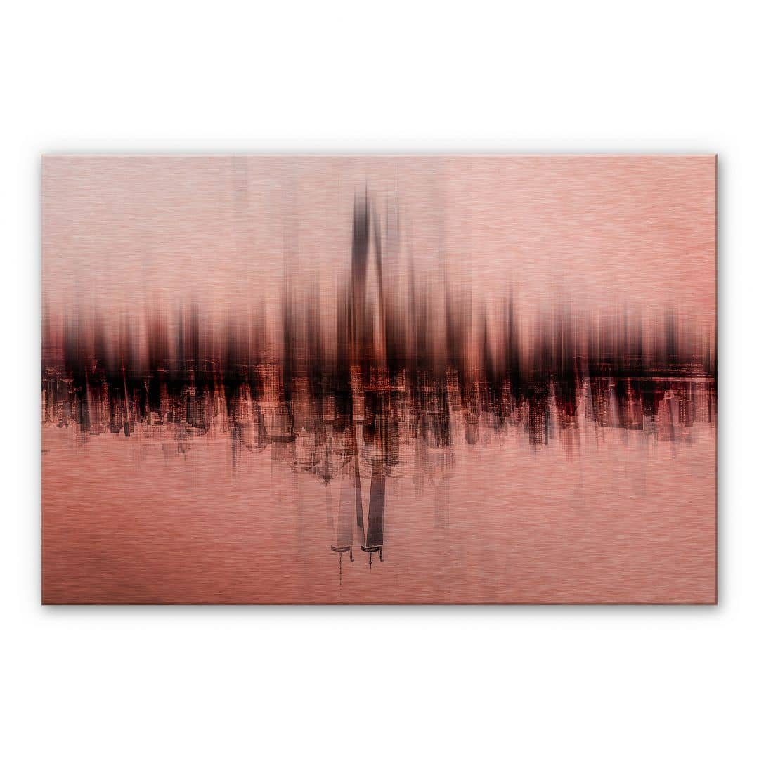 K&L Wall Art Spritzschutz Glas Küchenrückwand Abstrakt Chiriaco Vision Reflektion