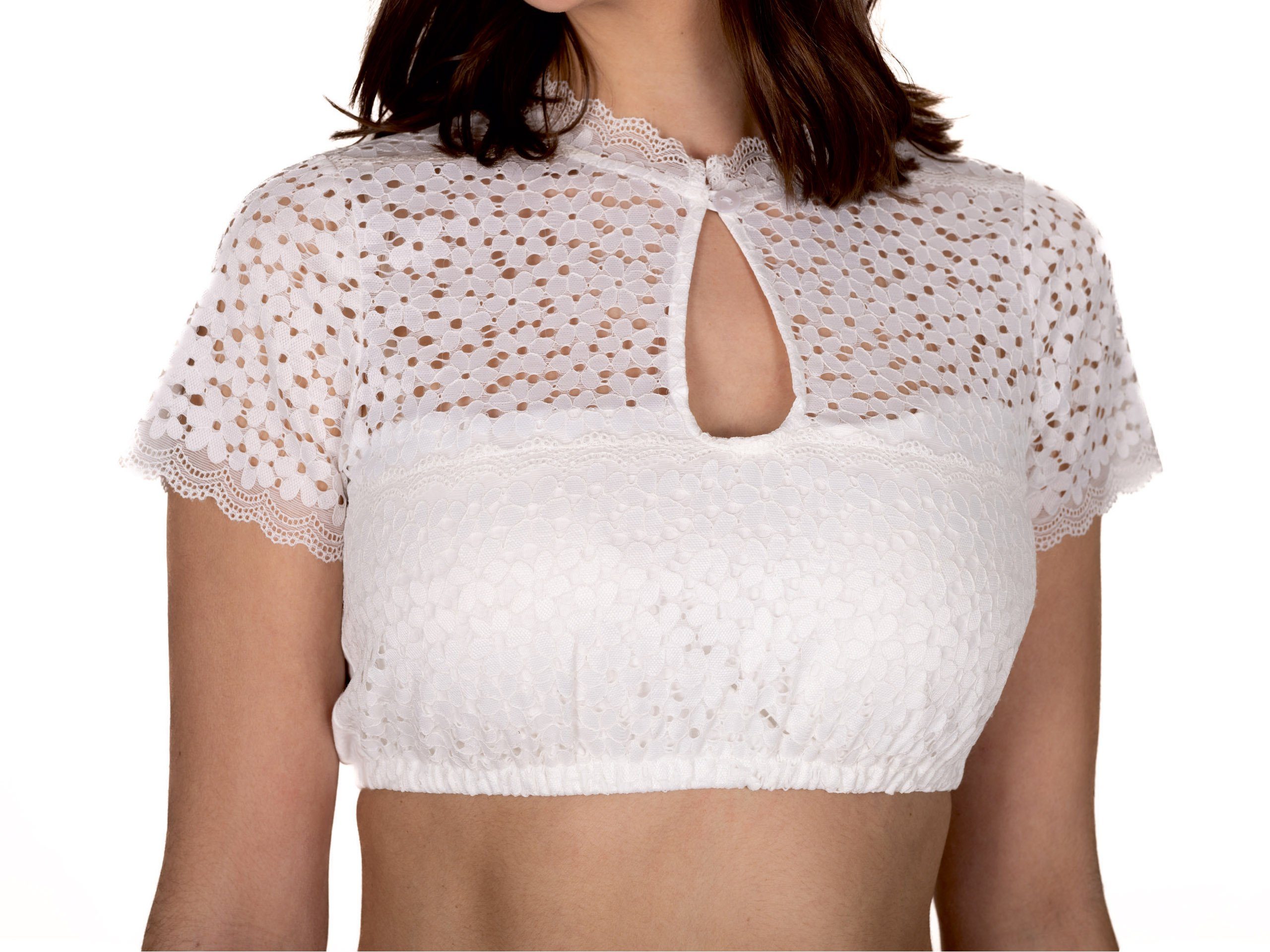 Dirndlbluse Dirndlbluse Eva natur-weiß