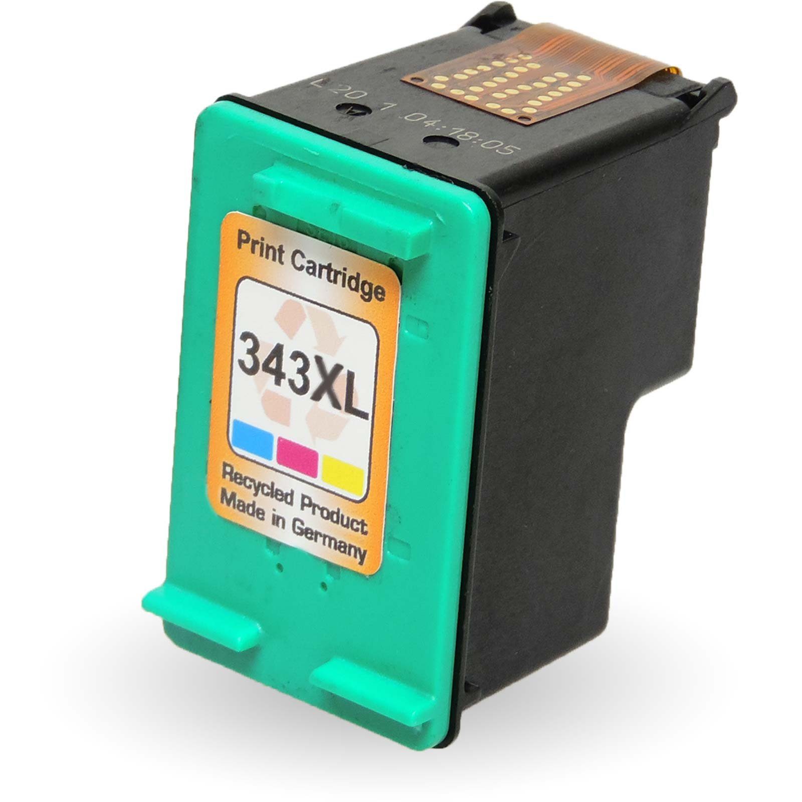 Kompatibel HP 343, C8766EE 3-Farbig (Cyan, Magenta, Gelb) Tintenpatrone (Einzelpatrone, 2710)
