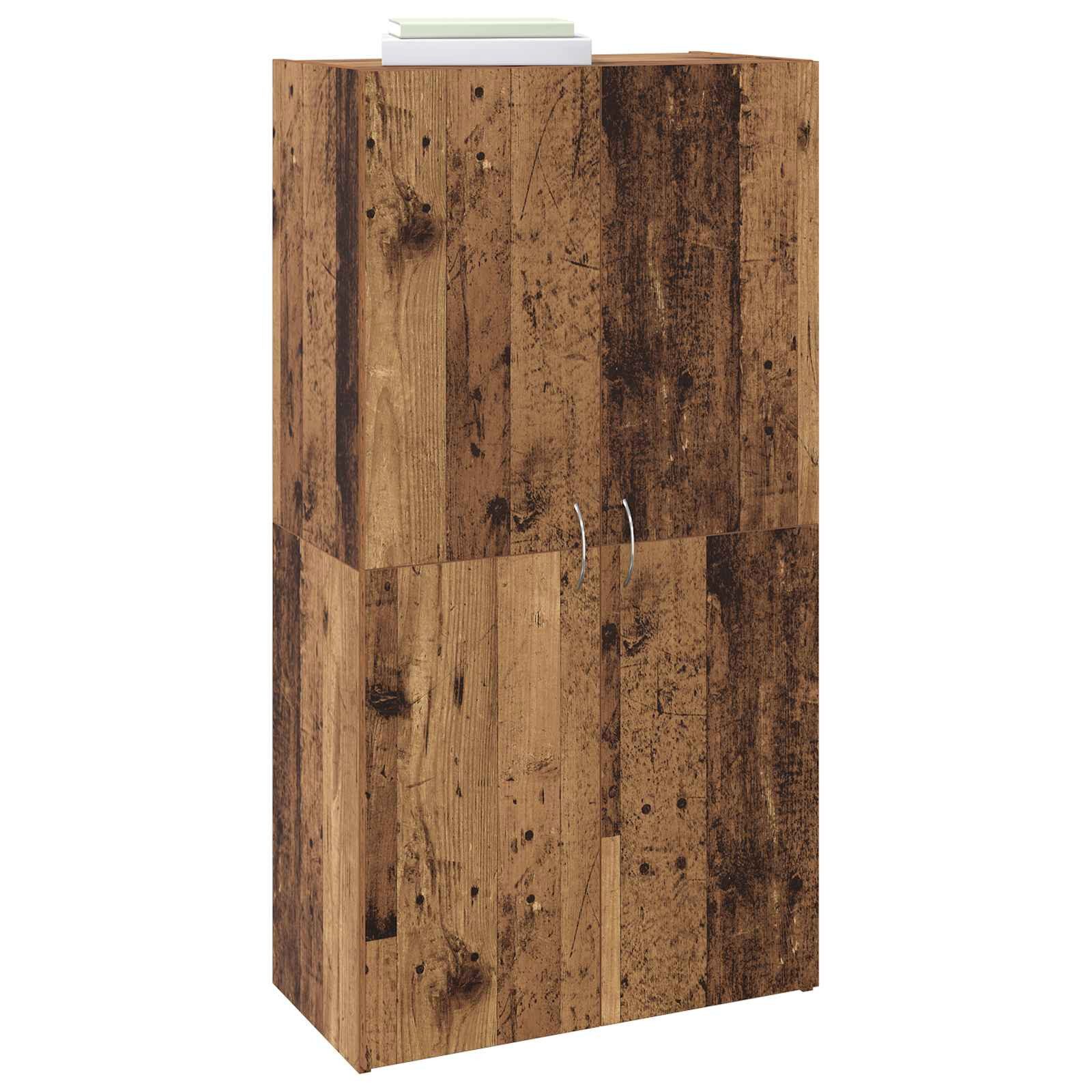 vidaXL Aktenschrank Büroschrank Altholz 60 x 32 x 115 cm Holzwerkstoff (1-St)