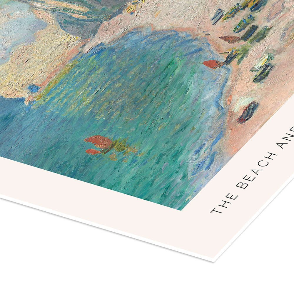 Posterlounge Wandbild The Beach and the Falaise D'Amont, Claude Monet, erhältlich als Poster, Leinwandbild, Wandsticker oder Acrylglasbild