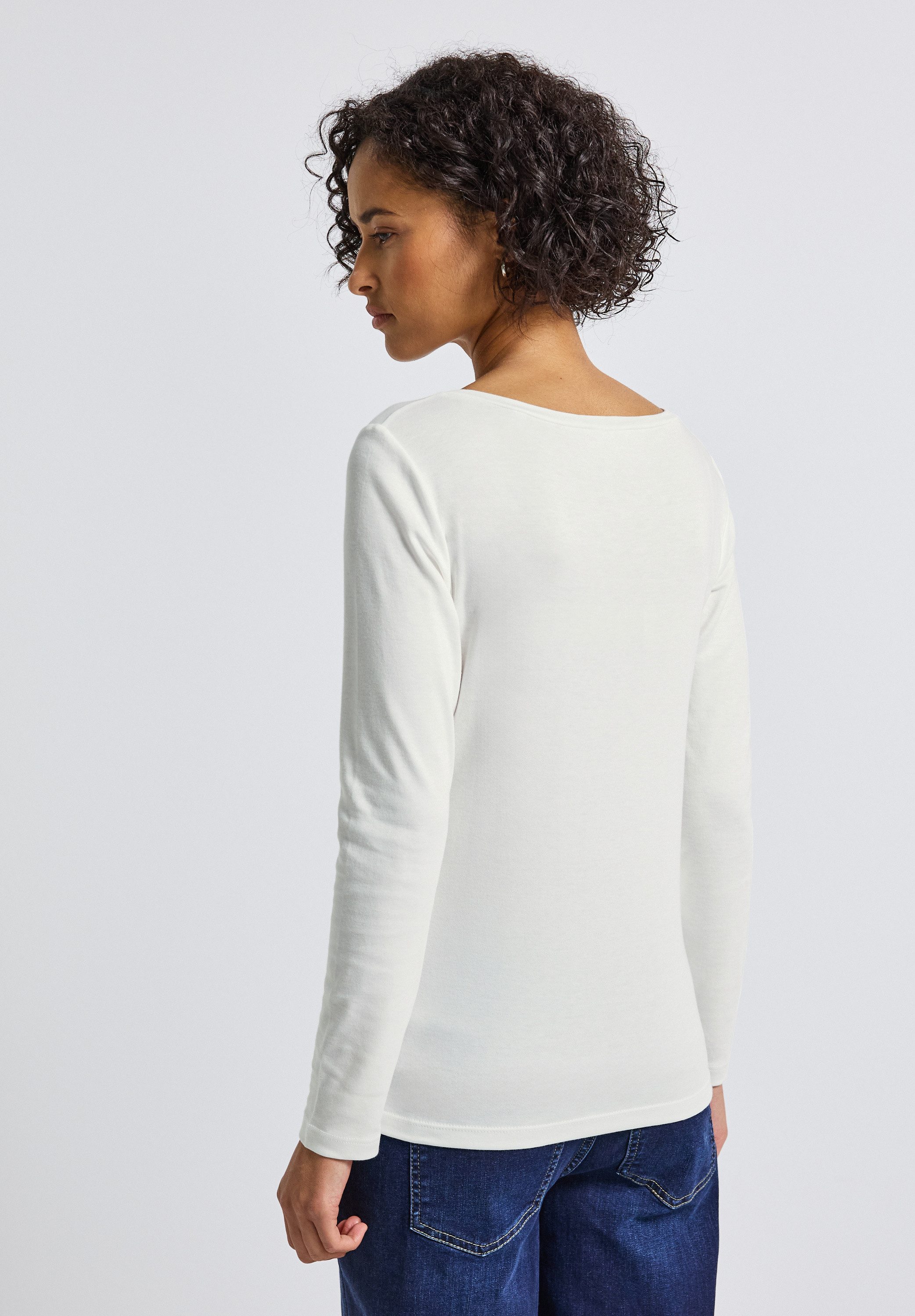 STREET ONE Langarmshirt im soften Baumwoll-Mix