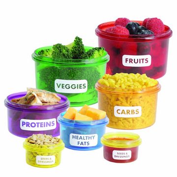 Goods+Gadgets Aufbewahrungsdose Vorratsdosen Set zur Portions-Kontrolle, Diät Lebensmittel-Dosen