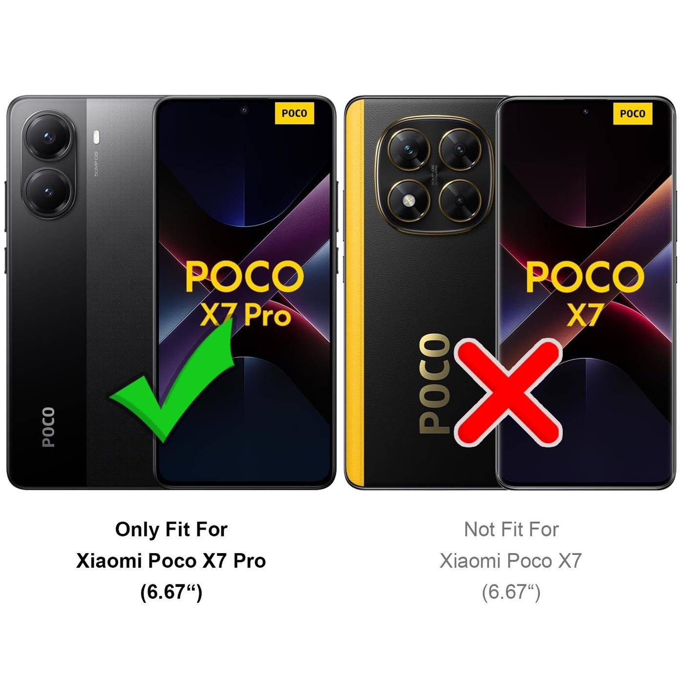 CoolGadget Handyhülle Transparent Ultra Slim Case für Xiaomi Poco X7 Pro 6,67 Zoll, Silikon Hülle Dünne Schutzhülle für Poco X7 Pro 5G Hülle