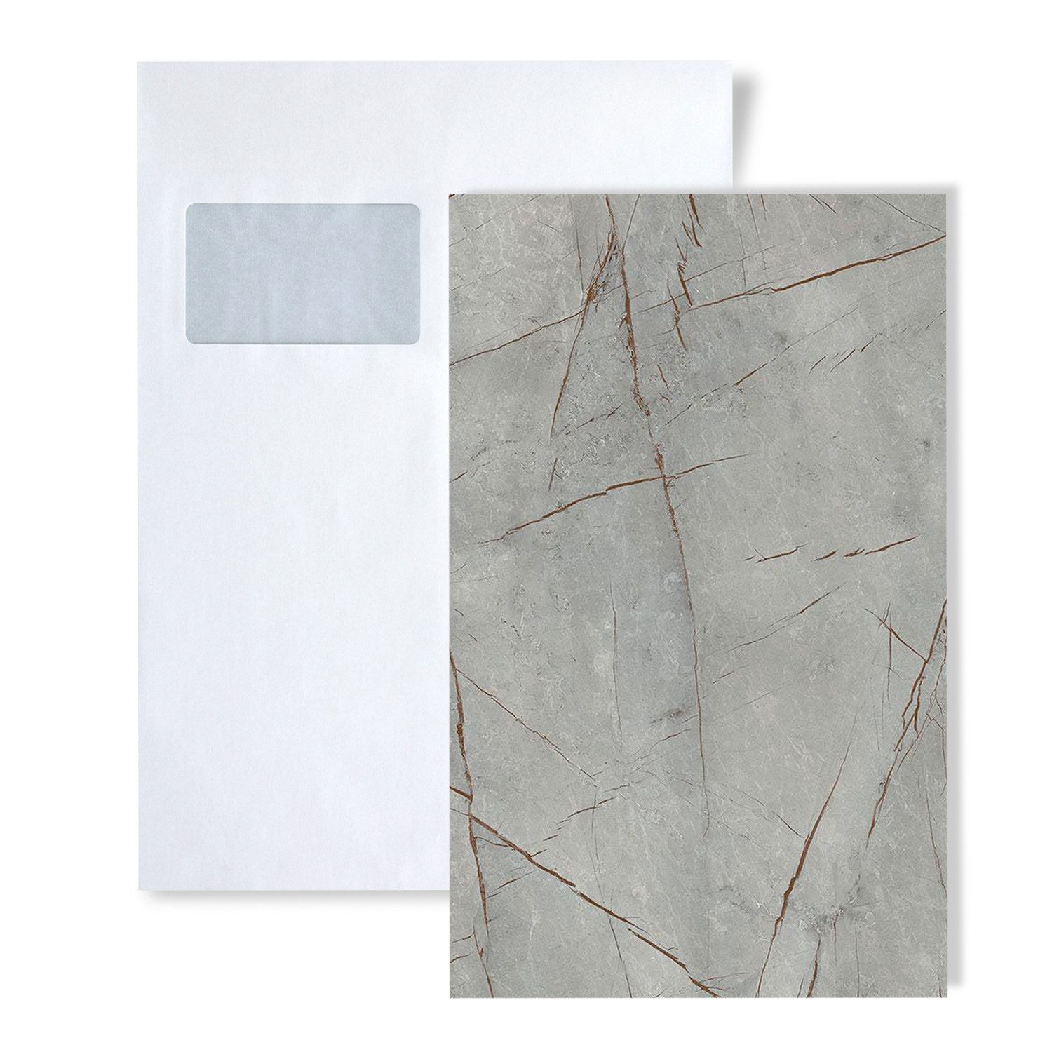 Wallface Wandpaneel 1 MUSTERSTÜCK S-28808 DIN A4 Wandpaneel MUSTER LIMESTONE Grey, BxL: 0.2x21 cm, 0.03 qm, (1-tlg) grau
