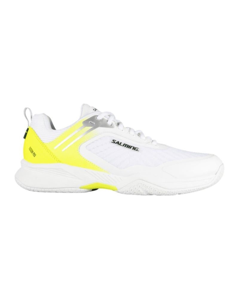 SALMING Hallen-Indoorschuhe Fusion Pro Stabilität 2025 weiss/gelb Herren Badmintonschuh