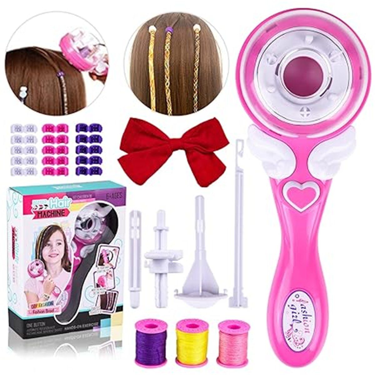 Die Sterne Haarstyling-Set Mädchen automatisches Flechter-DIY-Frisur-Geschenkspielzeug, 1-tlg.