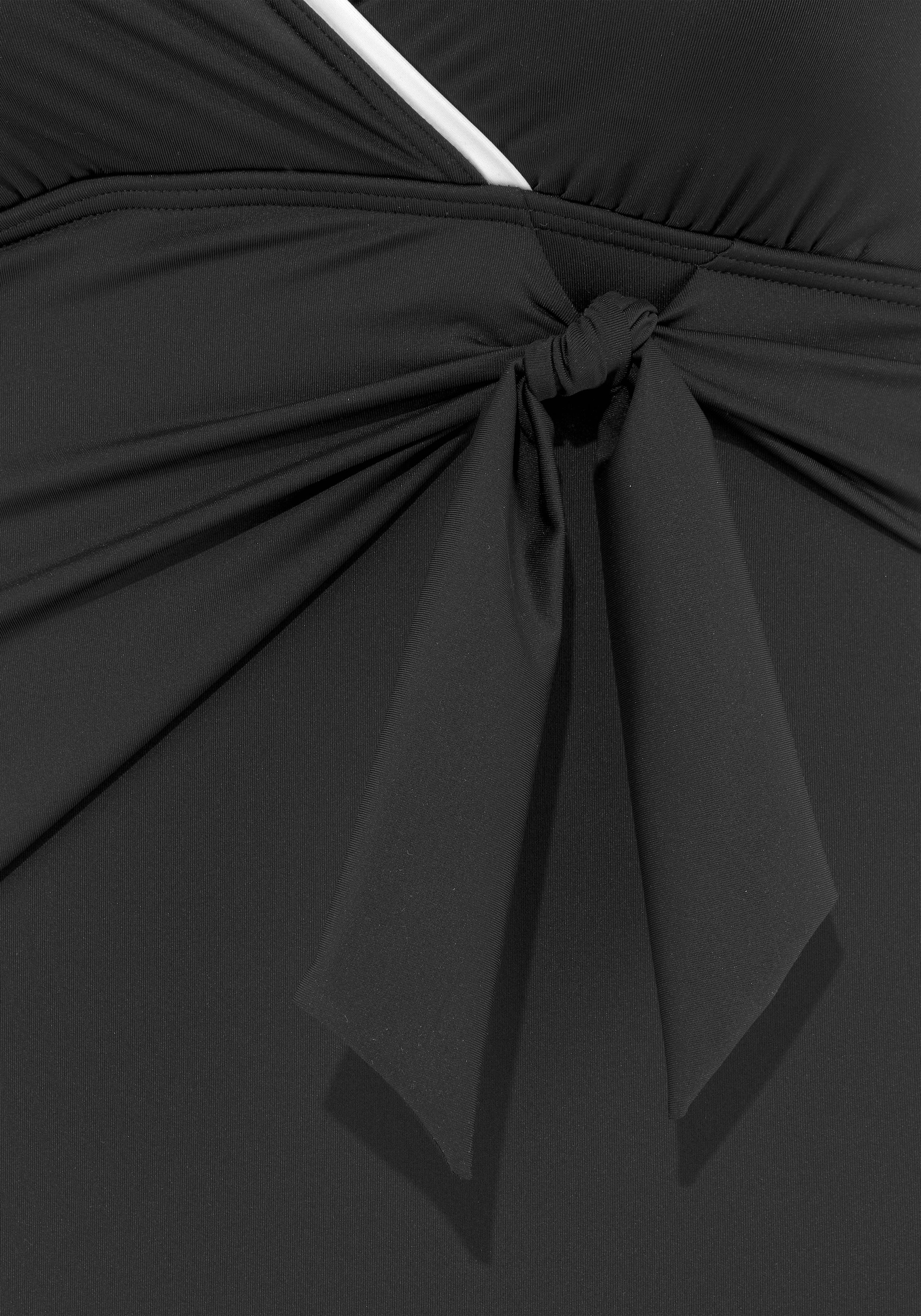 Vivance by Lascana Badeanzug Lorena mit Shaping-Effekt und kontrastfarbenem Piping – Bild 4 von 5