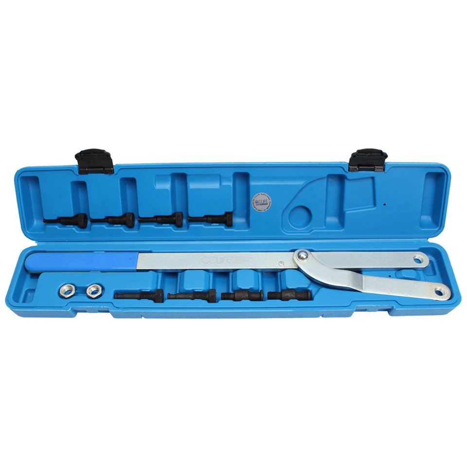 Thumbnail - CCLIFE Montagewerkzeug Nockenwellenrad Gegenhalter Werkzeug Gegenhalteschlüssel 520mm, (Set, 11-tlg)