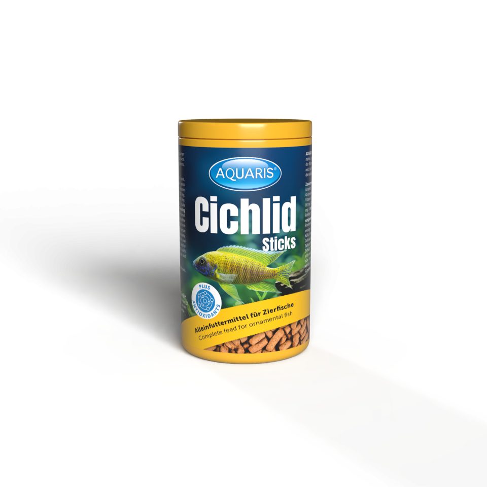 Bellfor Aquarium Fischfutter - AQUARIS Cichlid Sticks - 250ml, für: Fische