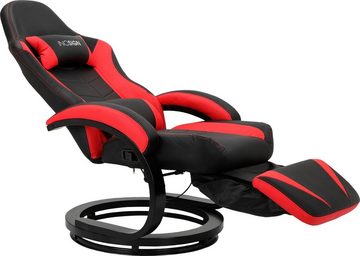 loft24 Gaming-Stuhl Andreas, Relaxsessel, mit Drehfuß und Relaxfunktion, Sitzhöhe 45,5 cm