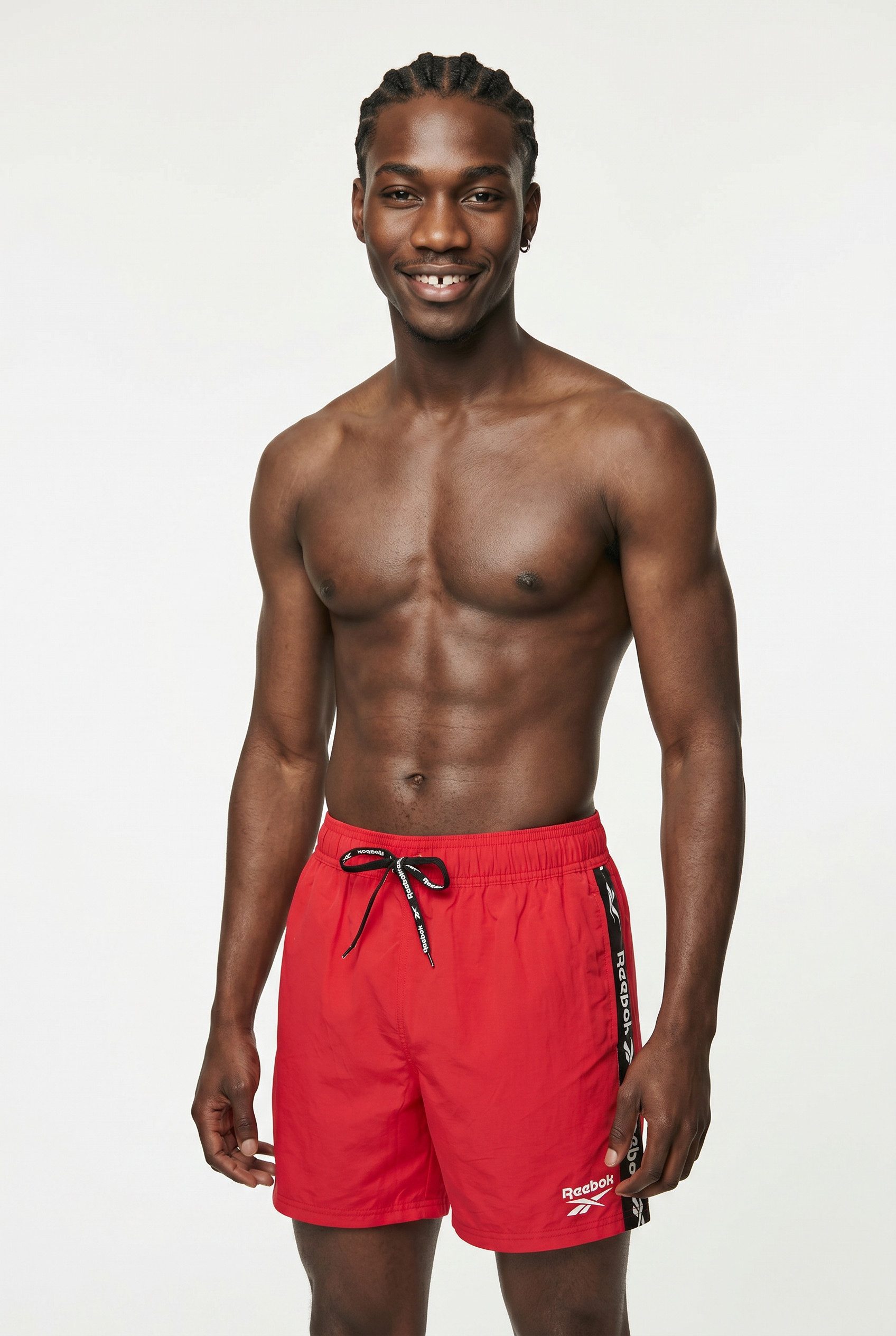 Reebok Badeshorts Duke mit Kordelzug und elastischem Bund, mit Logo, atmungsaktiv, basic
