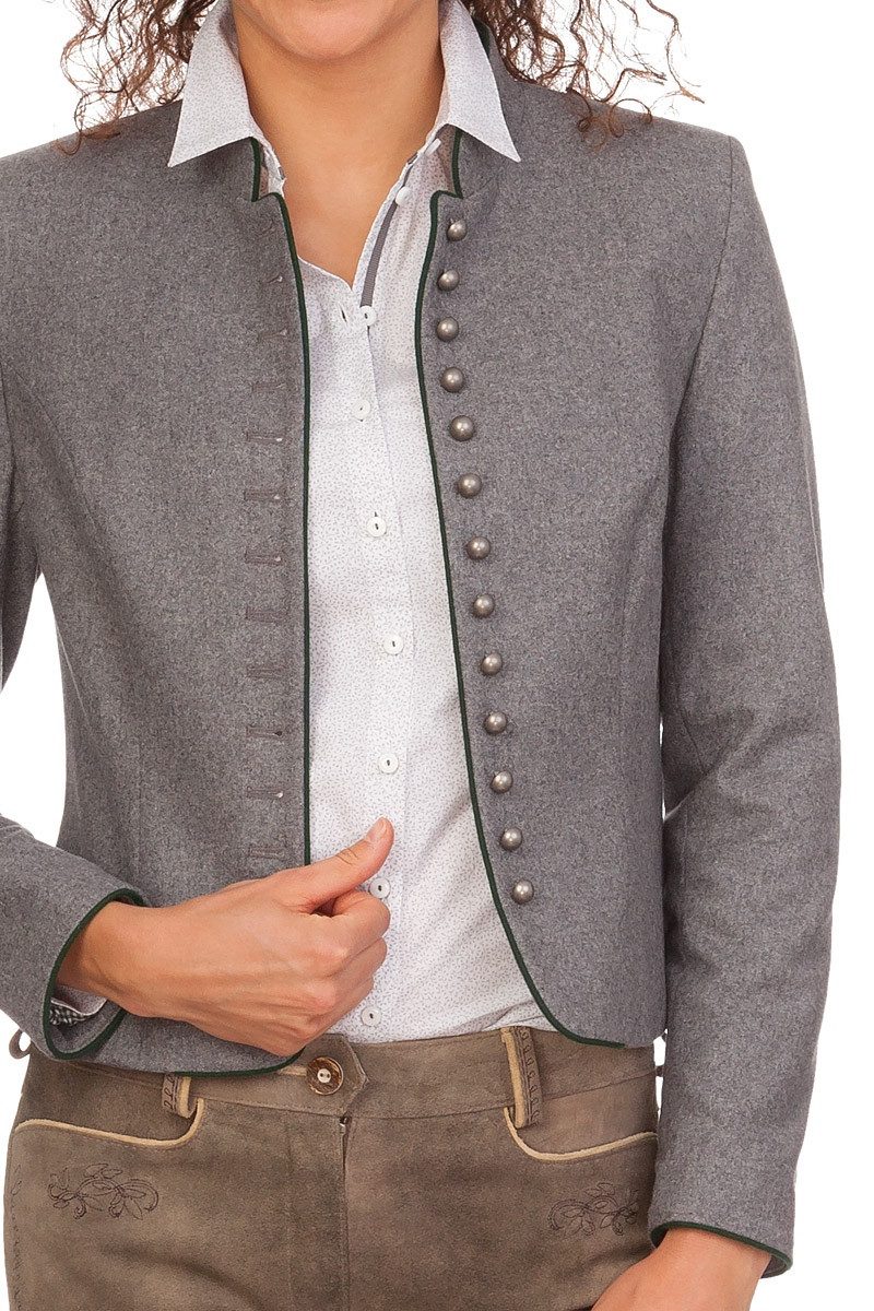 Hammerschmid Trachtenjanker Trachtenjacke Damen - GMUND - mittelgrau günstig online kaufen