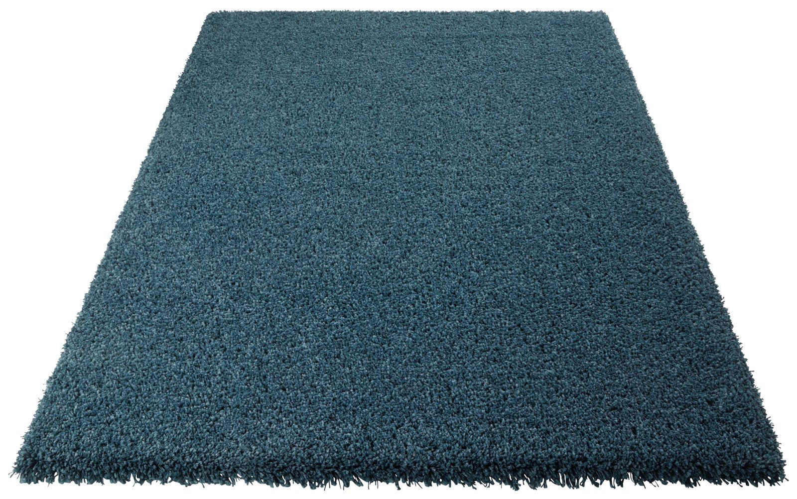 TaraCarpet Langflor-Teppich Ragolle Twilight, rechteckig, Höhe: 60 mm, Shaggy Hochflorteppich petrol Wohnzimmer Schlafzimmer 065x130