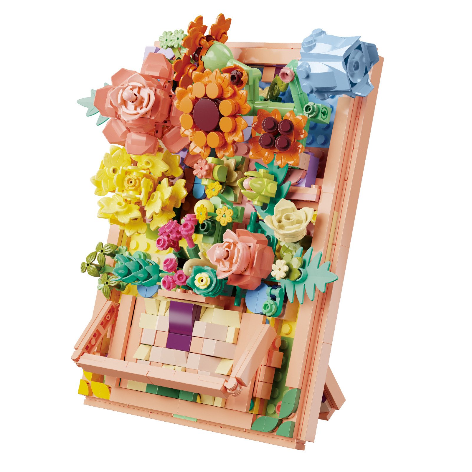 Esun Blume Bilderrahmen Bausteine, Künstliche blumenstrauß günstig online kaufen