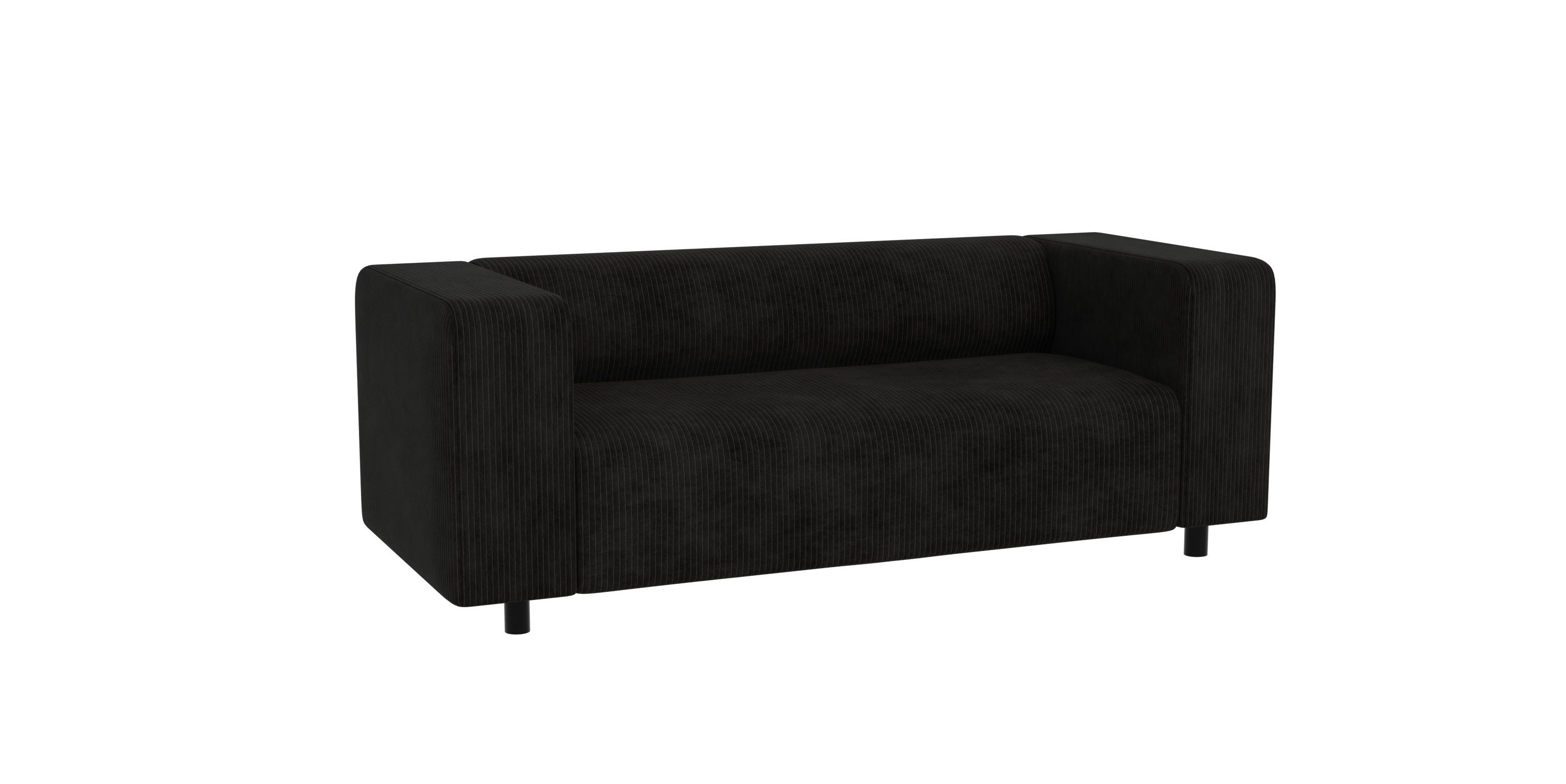 S-Style Möbel 2-Sitzer Sofa Gustav aus Cord-Stoff mit bequemem Sitz, mit We günstig online kaufen