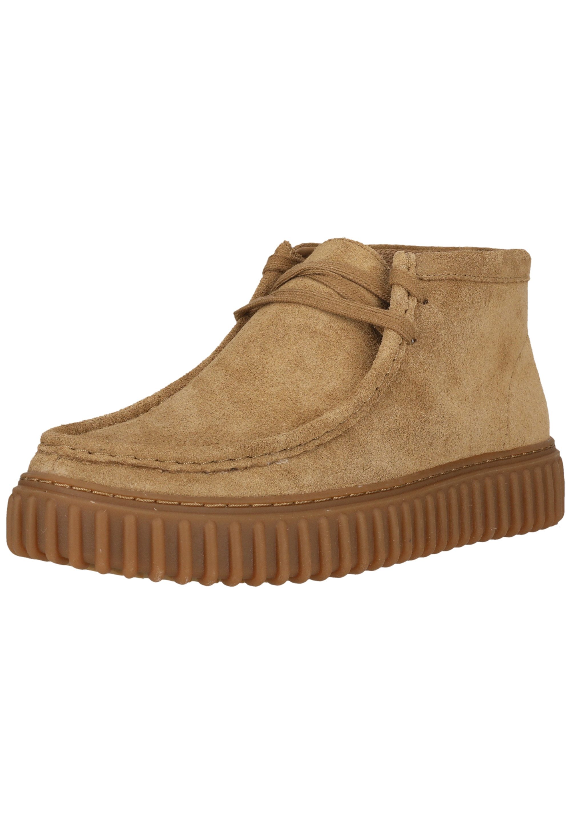 Torhill Hi Dark Sand Suede Stiefelette