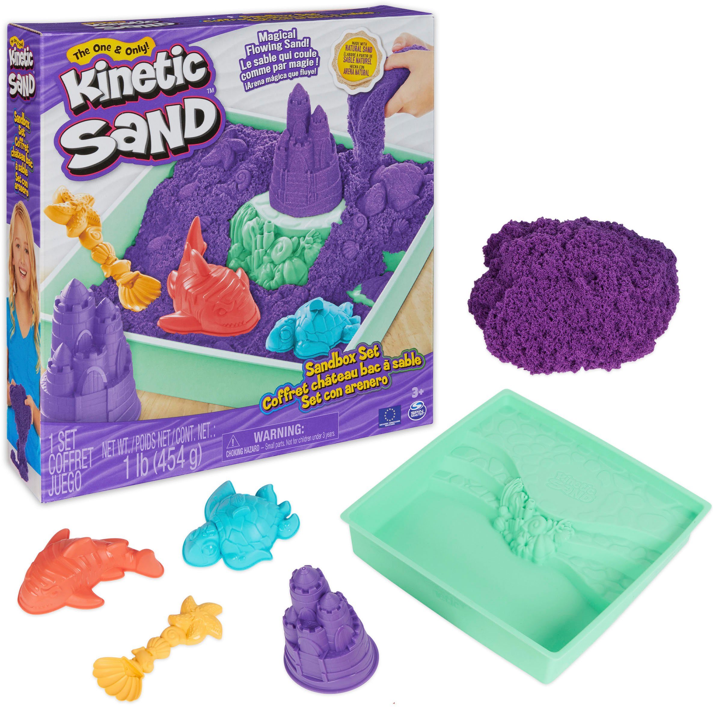 Kreativset Kinetic Sand - Box 454 g - Lila