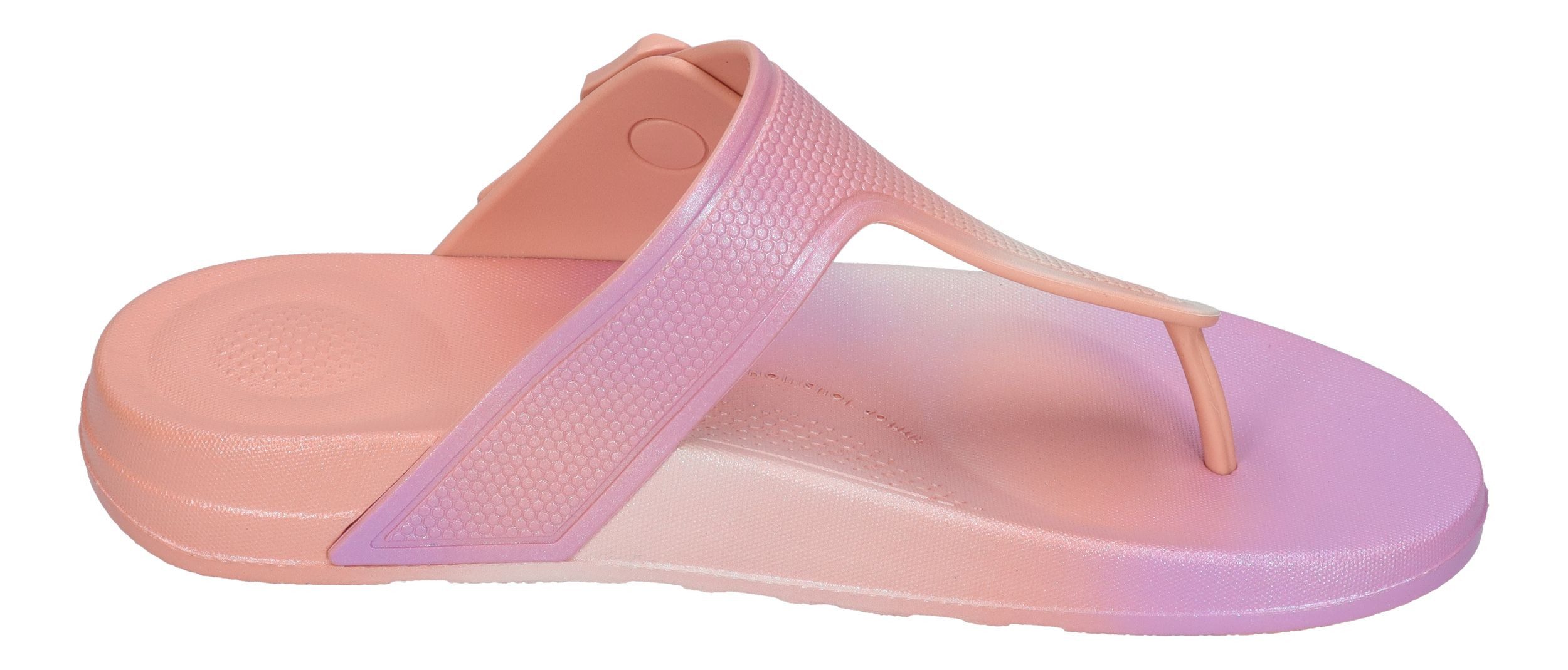 Fitflop iQUSHION IRIDESCENT ADJ BUCKLE Zehentrenner urban white