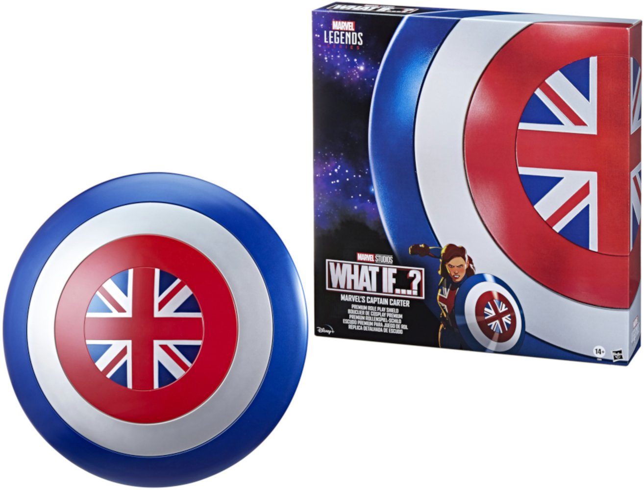 Hasbro Spielzeug-Ritterschild Marvel Legends What if...? Captain Carter Shield Prop Replik