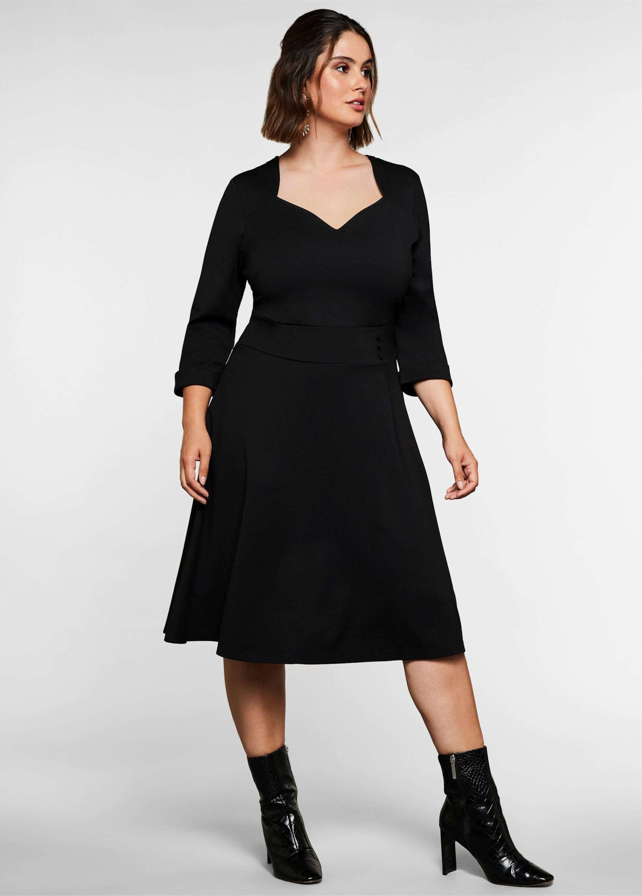 sheego by Joe Browns Jerseykleid Cocktailkleid 3/4-Arm