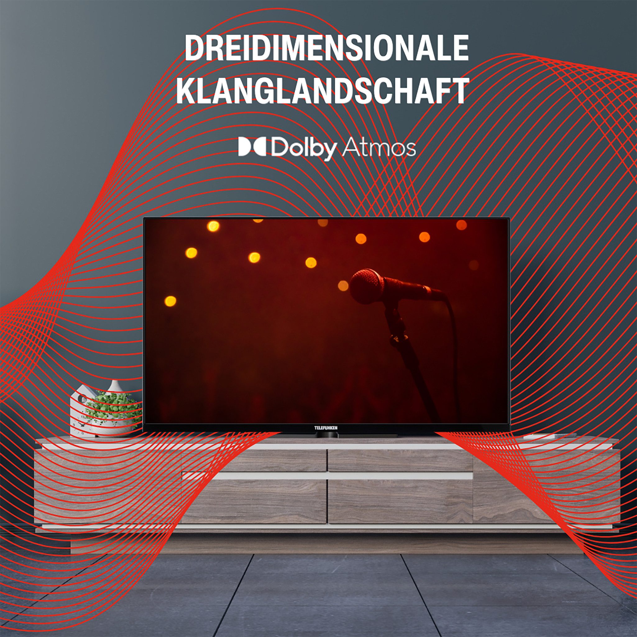 Telefunken XU50TO750S LCD-LED Fernseher (126 cm/50 Zoll, 4K Ultra HD, Smart TV powered by TiVo, Smart TV powered by TiVo, HDR Dolby Vision, Triple-Tuner, 6 Monate HD)