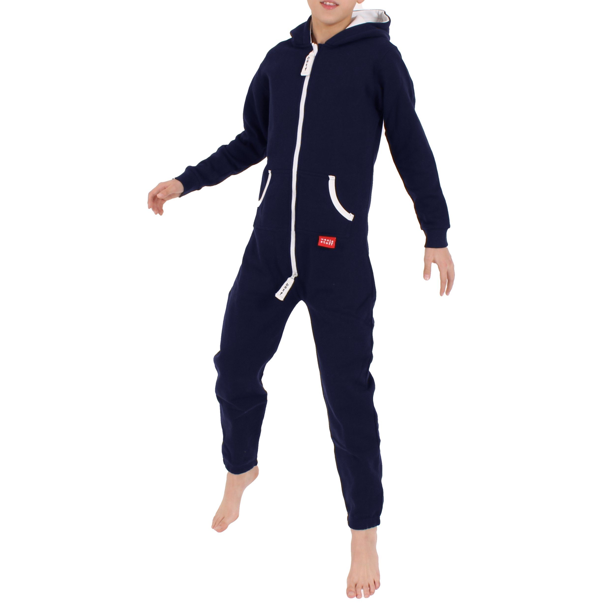 Basisstoff Jumpsuit »Basisstoff Yuppie Kinder Jumpsuit Jungen Mädchen Overall Onesie Anzug Kids
