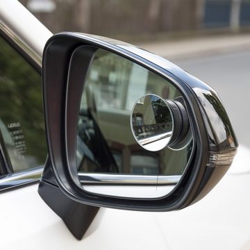 MidGard Autospiegel Auto Toter-Winkel-Spiegel, Toterwinkel-Spiegel mit Saugnapf 2 Stück (2-St)