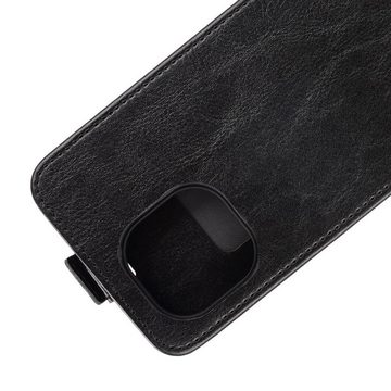 Wigento Handyhülle Fliptasche Premium Schwarz für Xiaomi Mi 11 Hülle Case Cover Schutz Zubehör Etui Neu