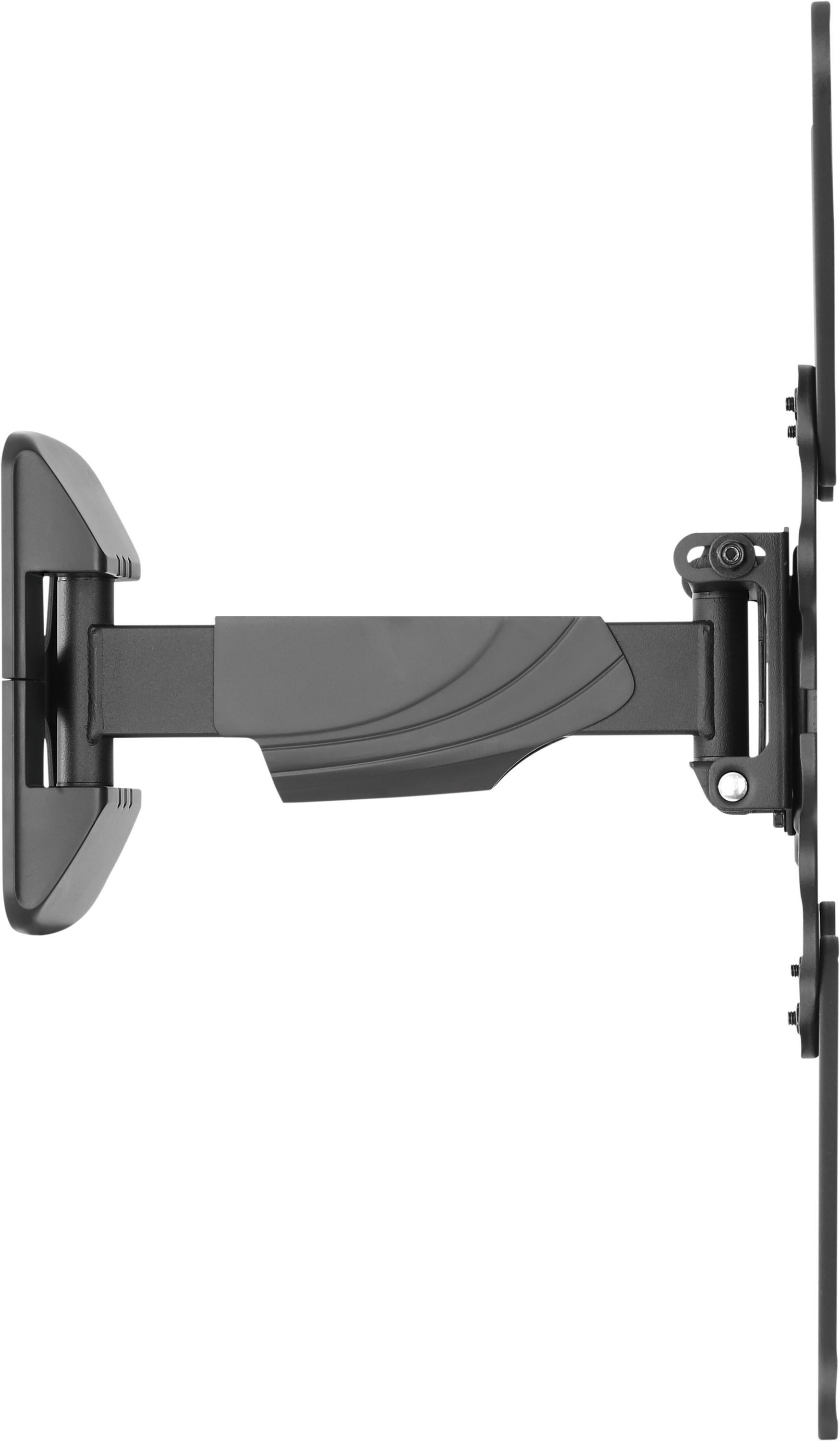 Schwaiger TV-Wandhalterung 719406, (bis 75 Zoll, neigbar, schwenkbar, drehbar, bis 35kg, bis 400x400mm, integrierte Kabelführung, schwarz)