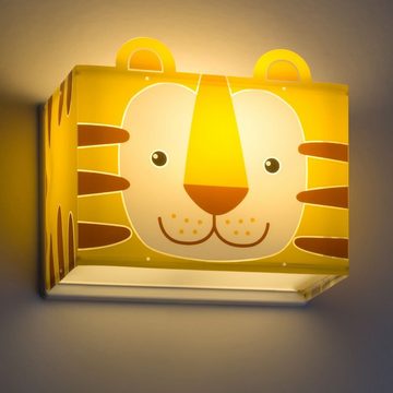 Dalber Wandleuchte Kinderzimmer Wandleuchte Little Tiger E27, keine Angabe, Leuchtmittel enthalten: Nein, warmweiss, Kinderzimmerlampe, Kinderleuchte