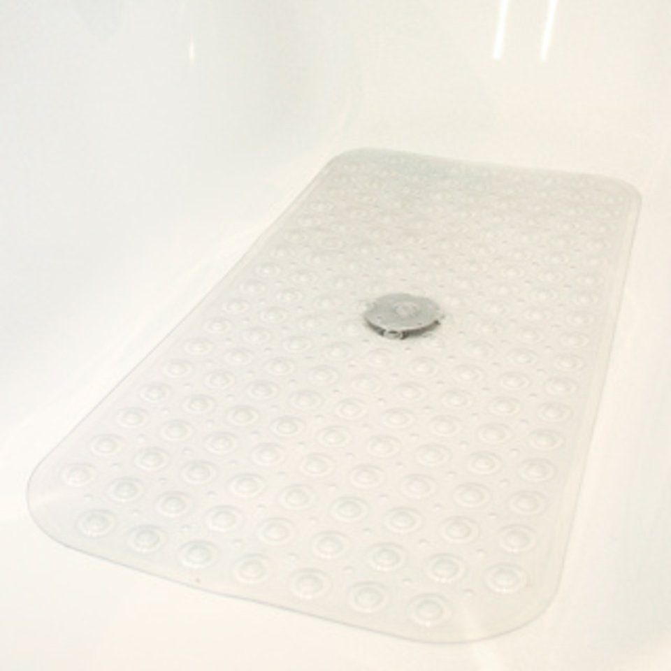 Haushalt International Wanneneinlage Wanneneinlage aus PVC ca. 79 x 37cm, transparent, 1-tlg.