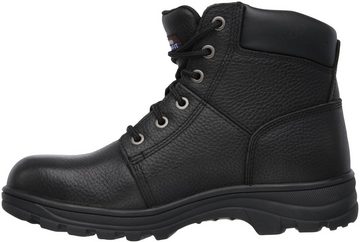 Skechers WORKSHIRE Sicherheitsstiefel SB FO SRA, klassischer Lederstiefel mit Memory Foam Einlegesohle