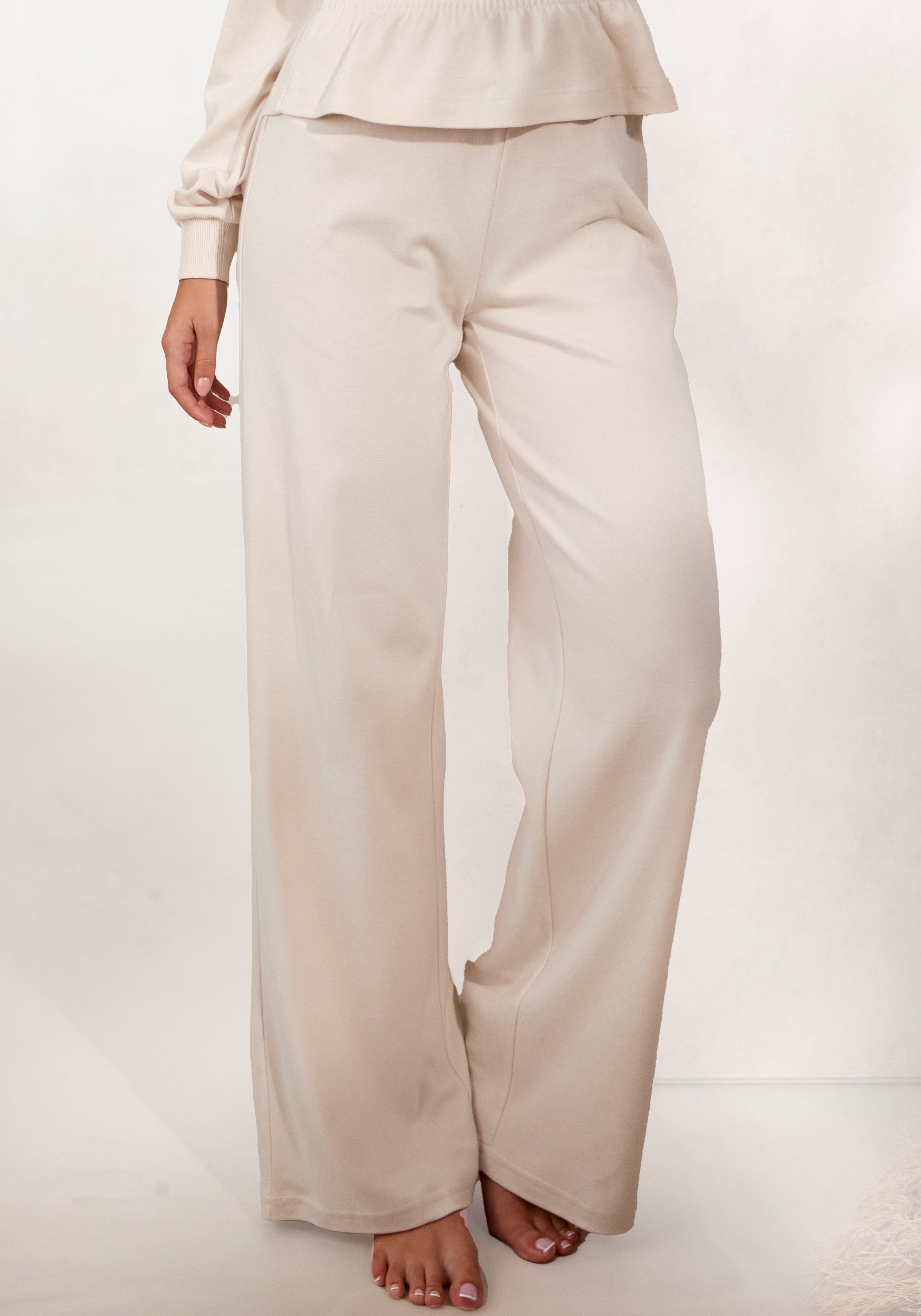 LASCANA Sweathose -Loungehose mit ausgestelltem Bein, Loungewear