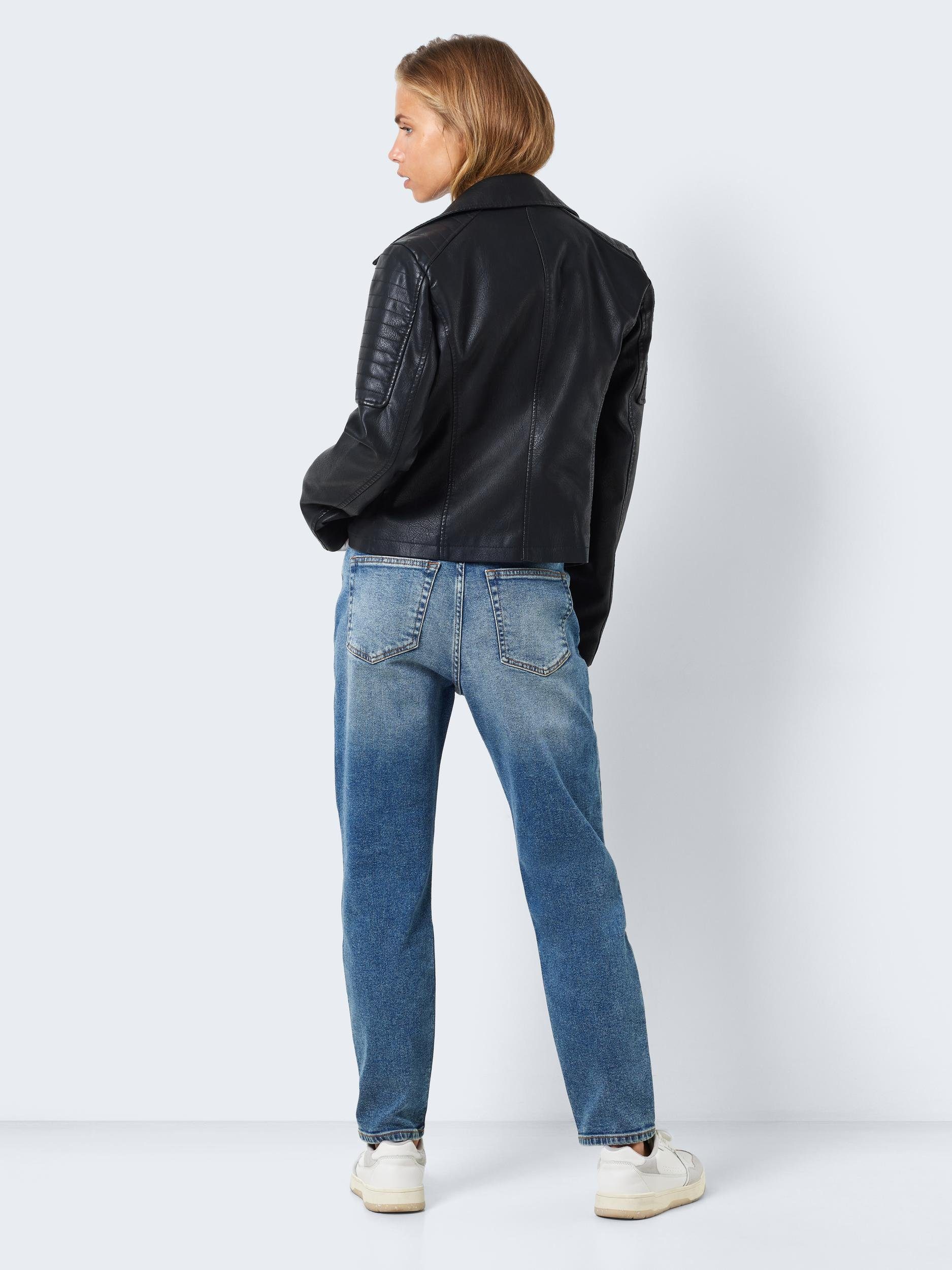 Noisy may Lederimitatjacke NMREBEL L/S JACKET NOOS mit vielen Biker Details