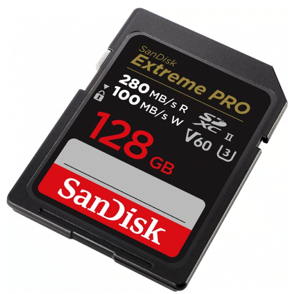 Sandisk Extreme PRO SDXC 128 GB - Speicherkarte - schwarz Speicherkarte (128 GB)