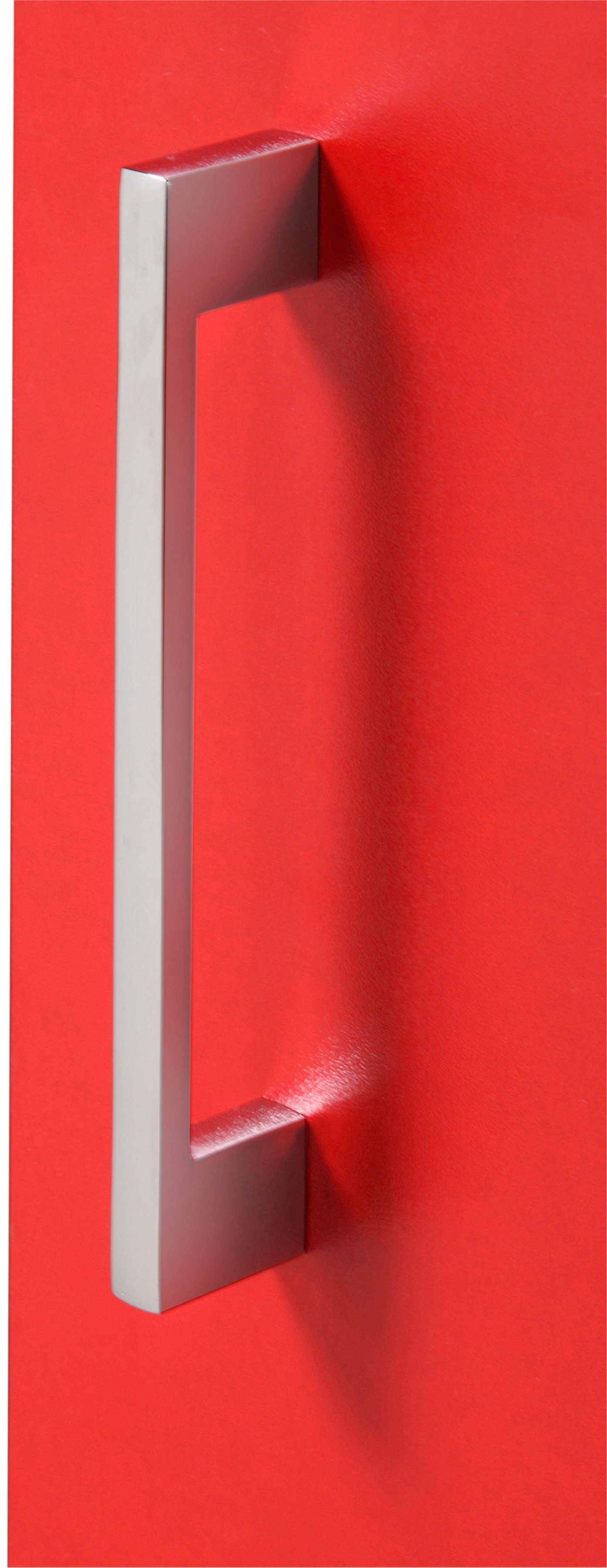 MÖBEL graphit 60 Breite cm HELD Paris rot/ Kühlumbauschrank