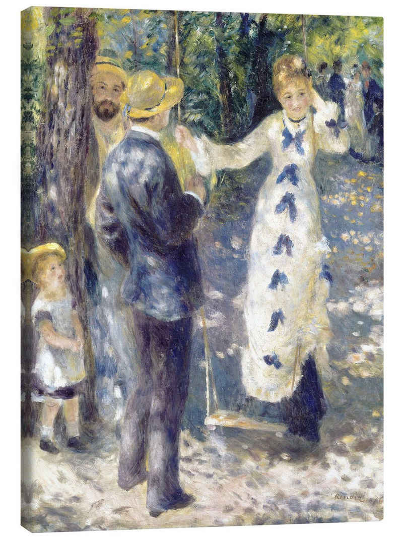 Posterlounge Leinwandbild Pierre-Auguste Renoir, Die Schaukel, Malerei