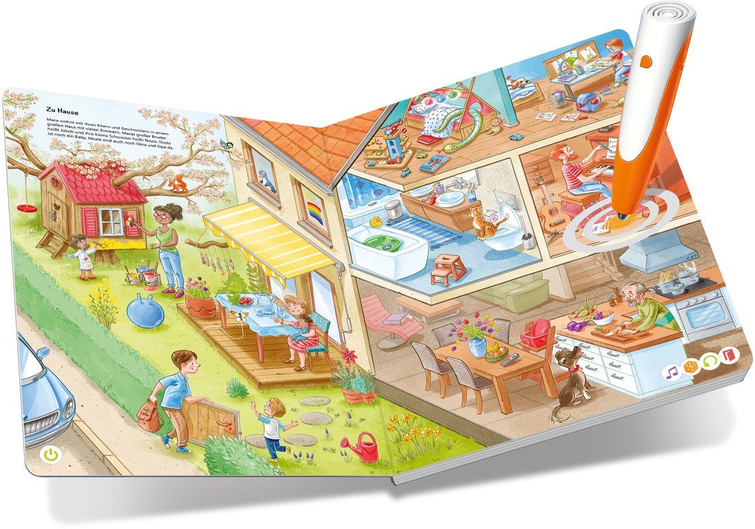 Ravensburger Kinderbuch tiptoi® Mein Wörter-Bilderbuch XXL, Made in Europe